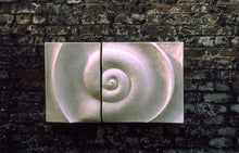 Load image into Gallery viewer, Beautiful bone spiral wall sculpture large artwork original interior garden design fine art
