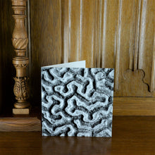 Load image into Gallery viewer, Brain Coral Maze Pattern Greetings Card
