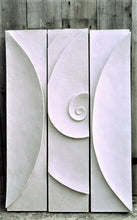 Load image into Gallery viewer, Moon Shellwave wall sculpture elegant modern form interior design garden fine art beauty archetype
