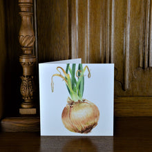 Load image into Gallery viewer, Sprouting Onion Green Greetings Card
