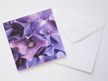 Load image into Gallery viewer, Hydrangea Purple Blue Greetings Card

