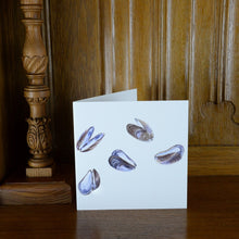 Load image into Gallery viewer, Mauve Mussels of the Sea Greetings Card
