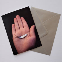 Load image into Gallery viewer, One Silvery Fish Vertical Greetings Card
