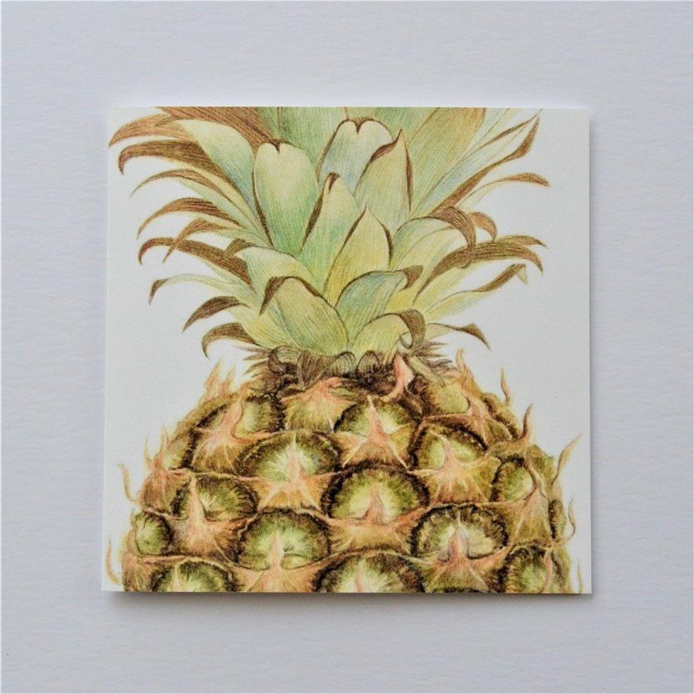 Pineapple Portrait Greetings Card